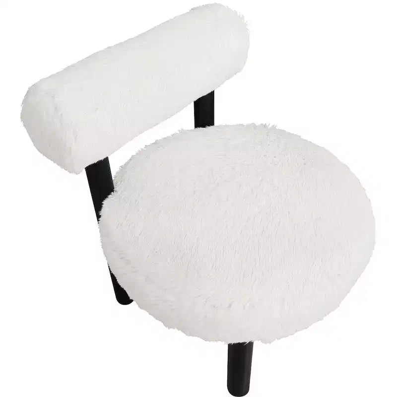 Sedia Ambre in tessuto vegano effetto montone di Meridian Furniture