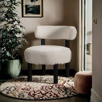 Sedia Ambre in tessuto vegano effetto montone di Meridian Furniture