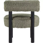 Sedia Ambre in tessuto vegano effetto montone di Meridian Furniture