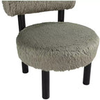 Sedia Ambre in tessuto vegano effetto montone di Meridian Furniture