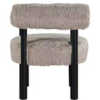 Sedia Ambre in tessuto vegano effetto montone di Meridian Furniture