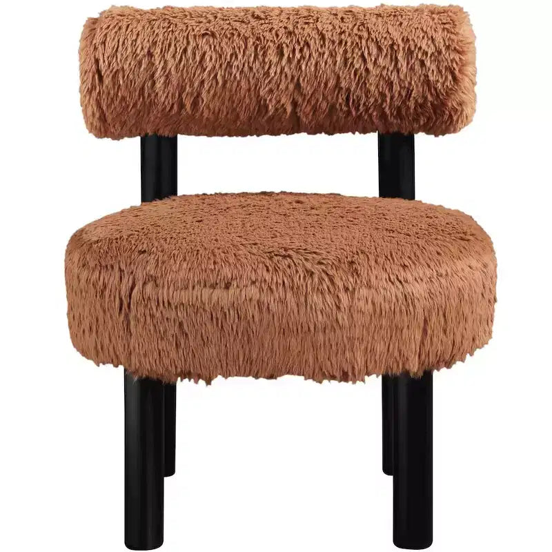 Sedia Ambre in tessuto vegano effetto montone di Meridian Furniture