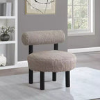Sedia Ambre in tessuto vegano effetto montone di Meridian Furniture