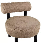 Sedia Ambre in tessuto vegano effetto montone di Meridian Furniture