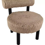 Sedia Ambre in tessuto vegano effetto montone di Meridian Furniture