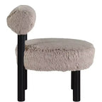 Sedia Ambre in tessuto vegano effetto montone di Meridian Furniture