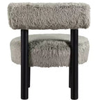 Sedia Ambre in tessuto vegano effetto montone di Meridian Furniture