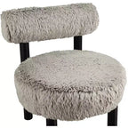 Sedia Ambre in tessuto vegano effetto montone di Meridian Furniture