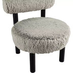 Sedia Ambre in tessuto vegano effetto montone di Meridian Furniture