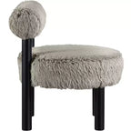 Sedia Ambre in tessuto vegano effetto montone di Meridian Furniture
