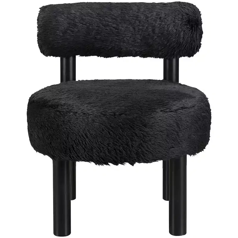 Sedia Ambre in tessuto vegano effetto montone di Meridian Furniture