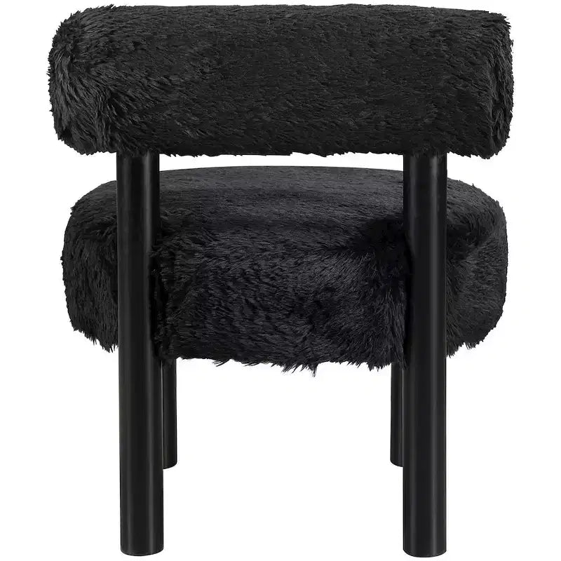 Sedia Ambre in tessuto vegano effetto montone di Meridian Furniture
