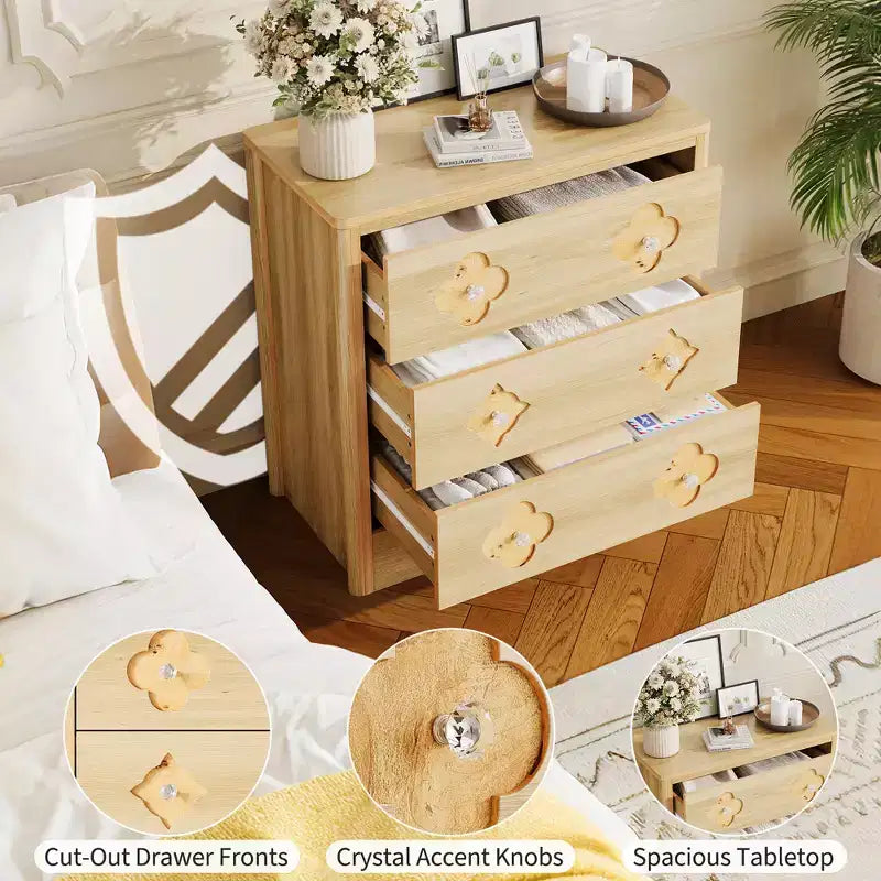 Cassettiera boho in rattan, cassettiera alta in legno a 5 cassetti per camera da letto, armadio, cameretta, soggiorno, finitura naturale