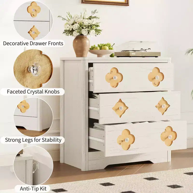 Cassettiera boho in rattan, cassettiera alta in legno a 5 cassetti per camera da letto, armadio, cameretta, soggiorno, finitura naturale