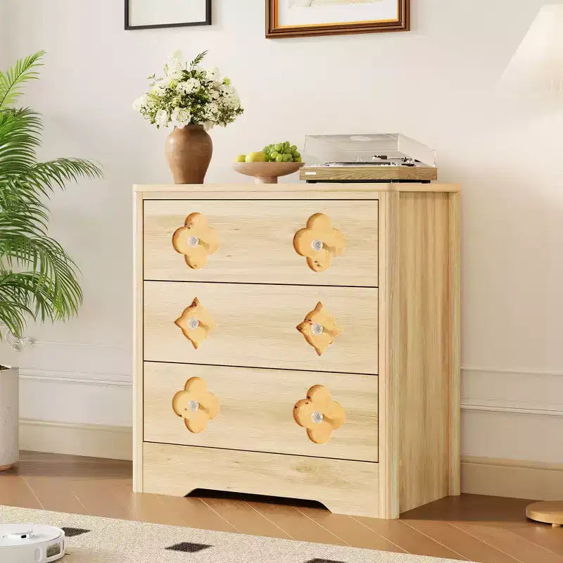 Cassettiera boho in rattan, cassettiera alta in legno a 5 cassetti per camera da letto, armadio, cameretta, soggiorno, finitura naturale