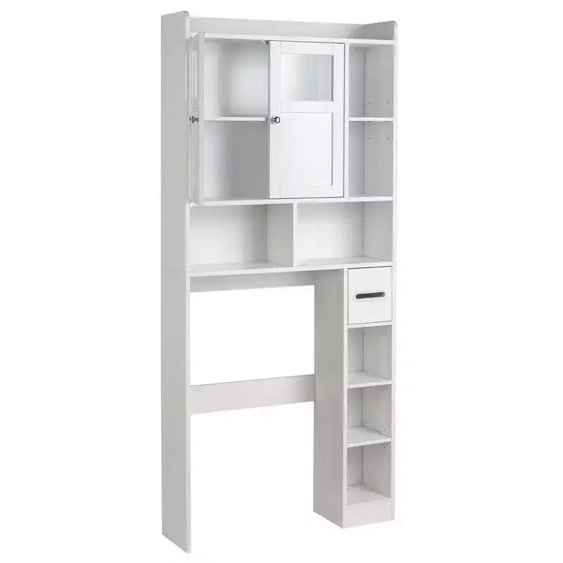 White Toilet Cabinet Rack