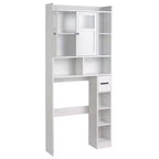 White Toilet Cabinet Rack
