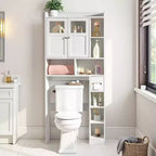 White Toilet Cabinet Rack