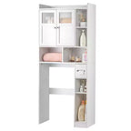 White Toilet Cabinet Rack