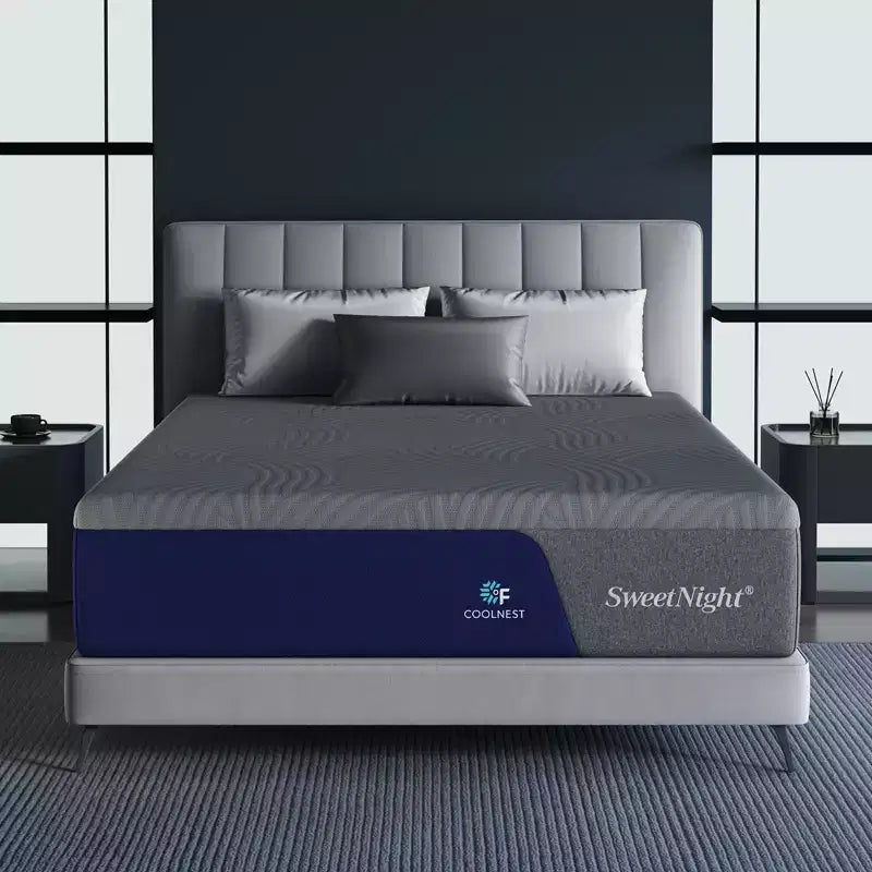 Sweetnight 12/14/16 inch CoolNest Medium Cooling Gel Memory Foam Mattress With CertiPUR-US and ACA Certified