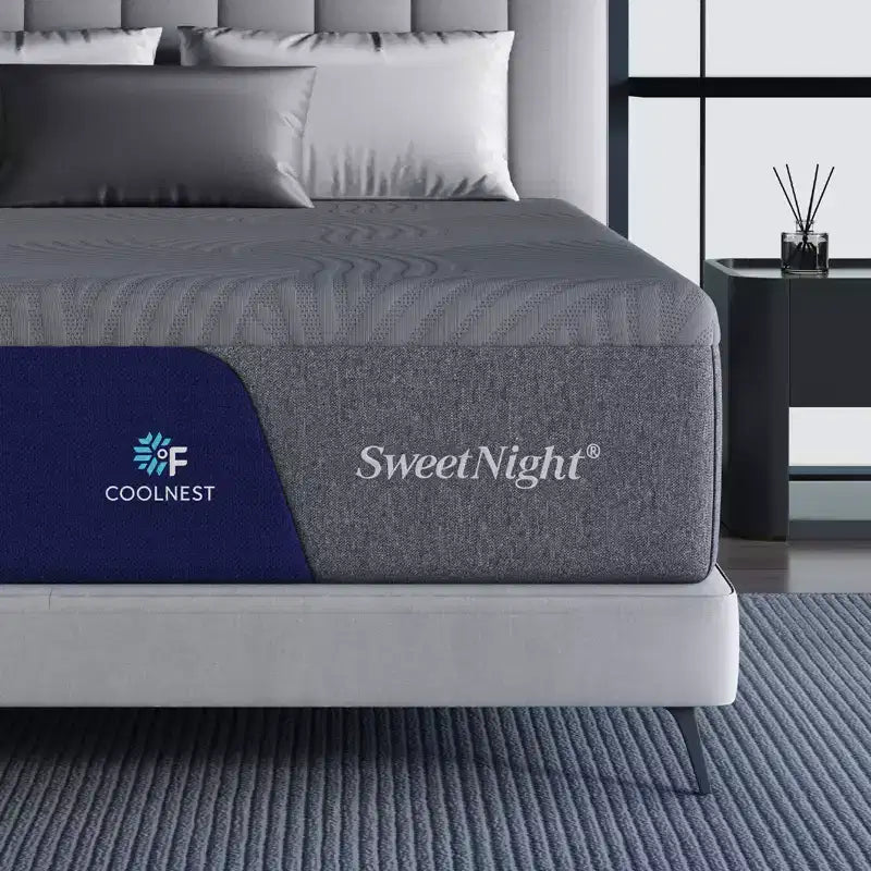 Materasso in memory foam Sweetnight 12/14/16 pollici CoolNest a media rigidità con gel rinfrescante, certificato CertiPUR-US e ACA