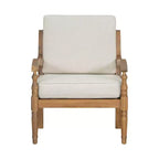 ModernLuxe Patio Accent Chair Outdoor Loveseat Club Chair Lounge Sofa Armchair with Soft Waterproof Cushion & Weather-Resistant Frame