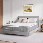Novilla 10/12/14 inch Cooling Gel Memory Foam Hybrid Mattress, In a Box Medium Firm for Pressure Relief