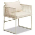 Set of 2 Rattan Chairs, Durable Outdoor Dining Chairs with Cushion, Outdoor Furniture Set, Ideal for Patio, Garden, Balcony