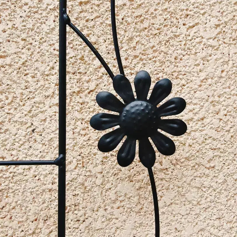 MAYEERTY 2 Pack 71 x 19.7 Black Rustproof Metal Garden Trellis for Climbing Plants
