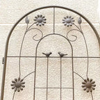MAYEERTY 2 Pack 71 x 19.7 Black Rustproof Metal Garden Trellis for Climbing Plants