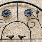 MAYEERTY 2 Pack 71 x 19.7 Black Rustproof Metal Garden Trellis for Climbing Plants