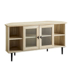 Middlebrook 48-inch Glass Door Corner TV Stand