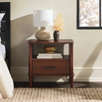Middlebrook Designs Mid-Century Modern Solid Wood Spindle Nightstand