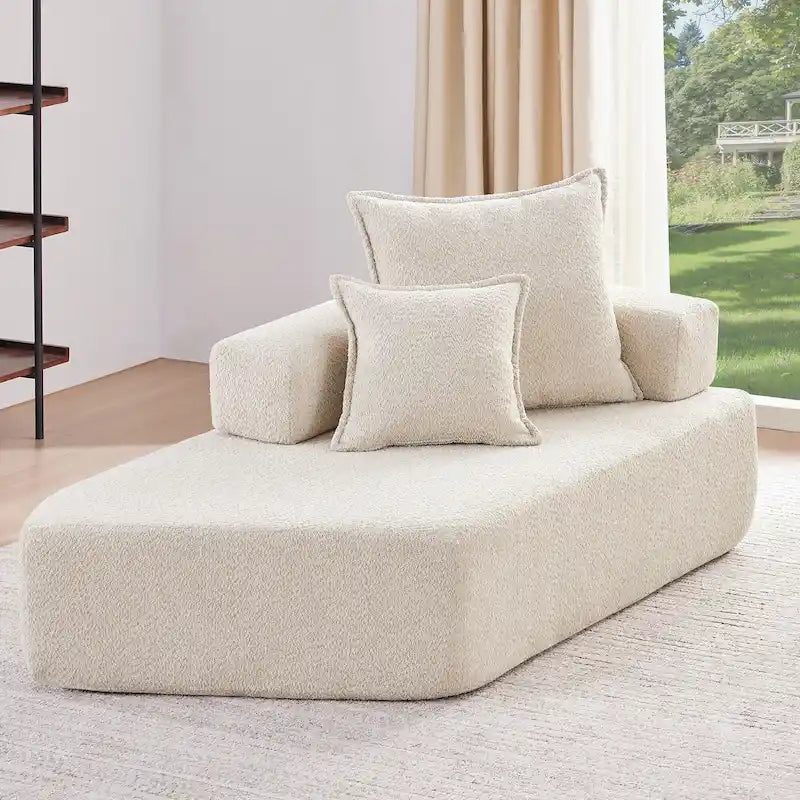 DIY Customization Boucle Upholstered Modular Sectional Sofa