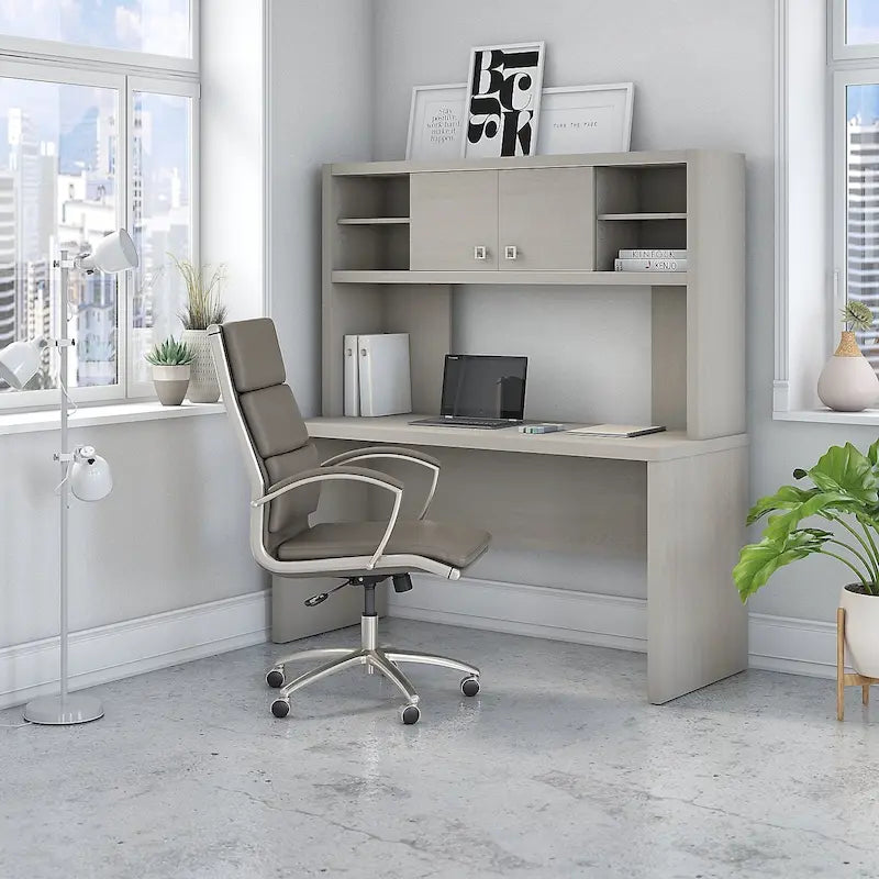 Scrivania con Credenza Echo 60W con Cassettiera di Bush Business Furniture