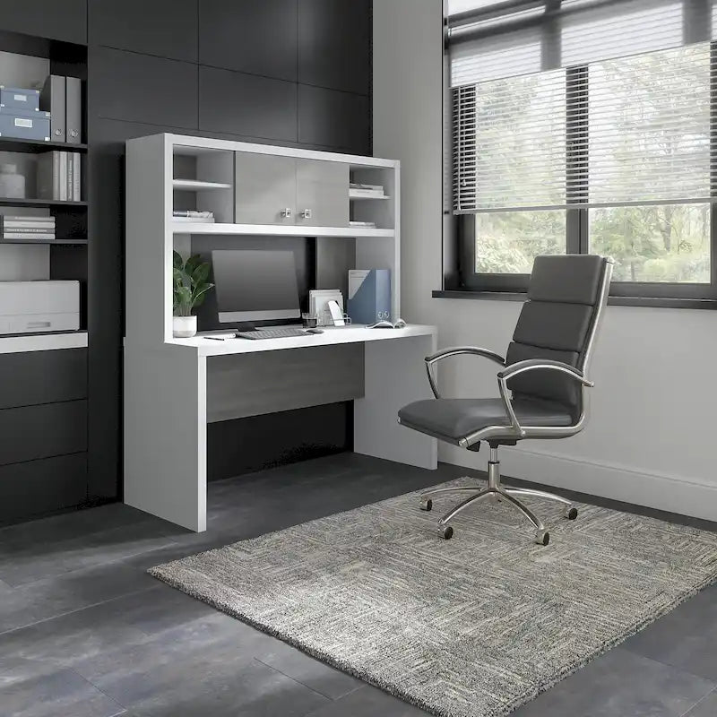 Scrivania con Credenza Echo 60W con Cassettiera di Bush Business Furniture