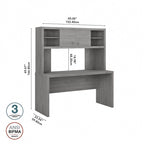Echo 60W Credenza Desk with Hutch by Bush Business Furniture