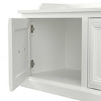 Woodland Hall Trees and Shoe Bench with Doors by Bush Furniture