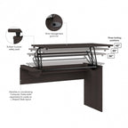 Cabot 3 Position Sit to Stand Desk Return