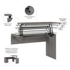 Cabot 3 Position Sit to Stand Desk Return
