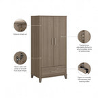 Guardaroba grande Somerset di Bush Furniture