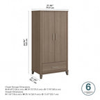 Guardaroba grande Somerset di Bush Furniture