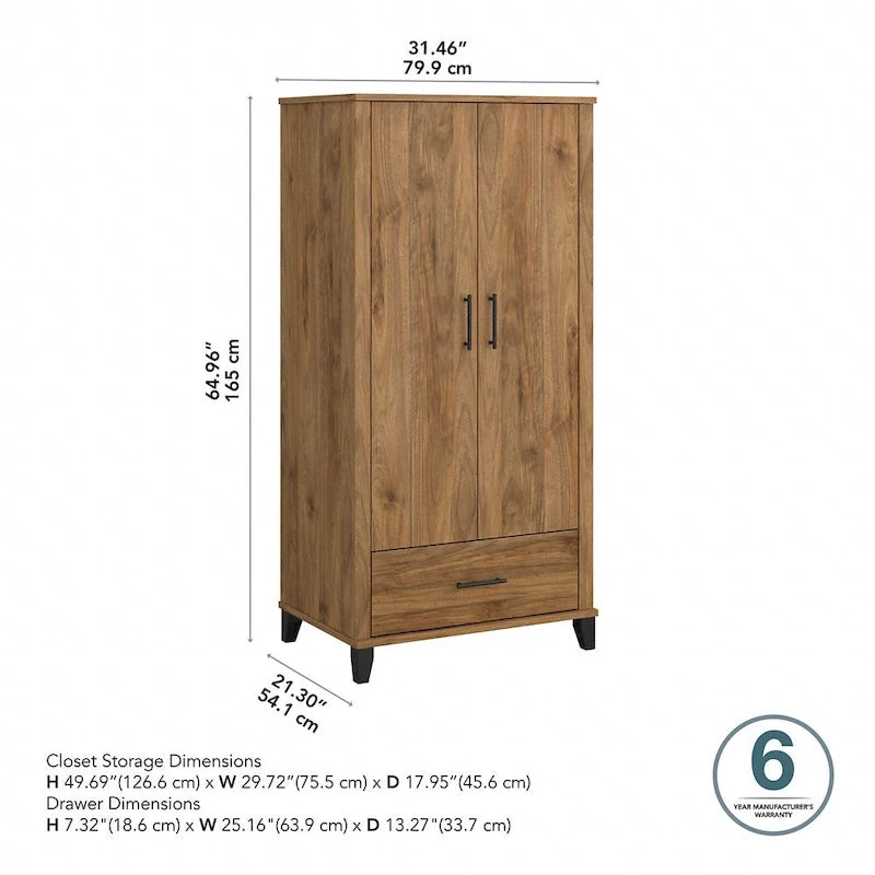 Guardaroba grande Somerset di Bush Furniture