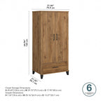 Guardaroba grande Somerset di Bush Furniture