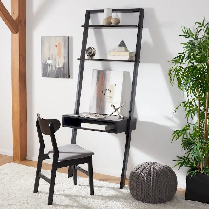 SAFAVIEH Oleta 2-Shelf Leaning Desk