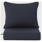 Polytrends Birchwood All Weather HDPE Outdoor Patio Deep Seating Teak Loveseat (2-Piece)