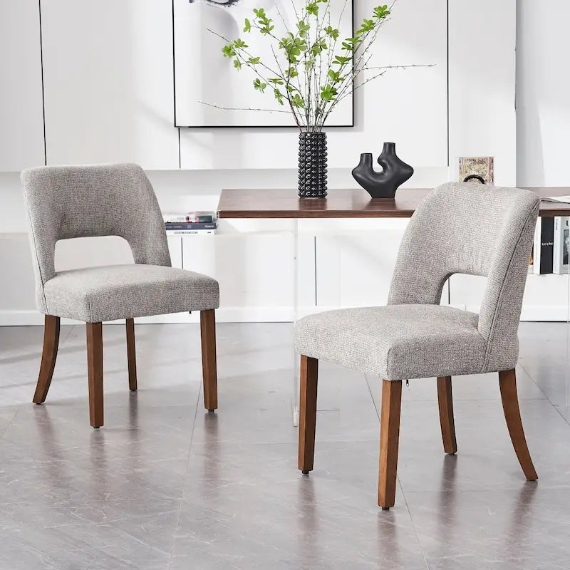 Set of 2 Fabric Upholstered Classical and Mordern Design Dining Side Chair