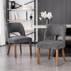 Set of 2 Fabric Upholstered Classical and Mordern Design Dining Side Chair