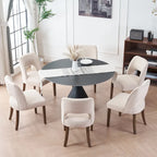Set of 2 Fabric Upholstered Classical and Mordern Design Dining Side Chair