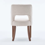 Set of 2 Fabric Upholstered Classical and Mordern Design Dining Side Chair